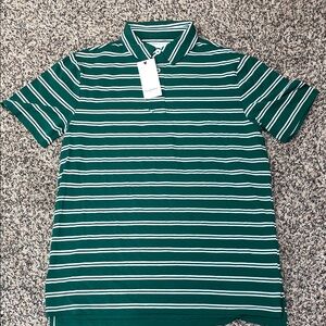 Goodfellow & Co. Game Day Green Striped Mens Golf Polo Various Sizes | NWT